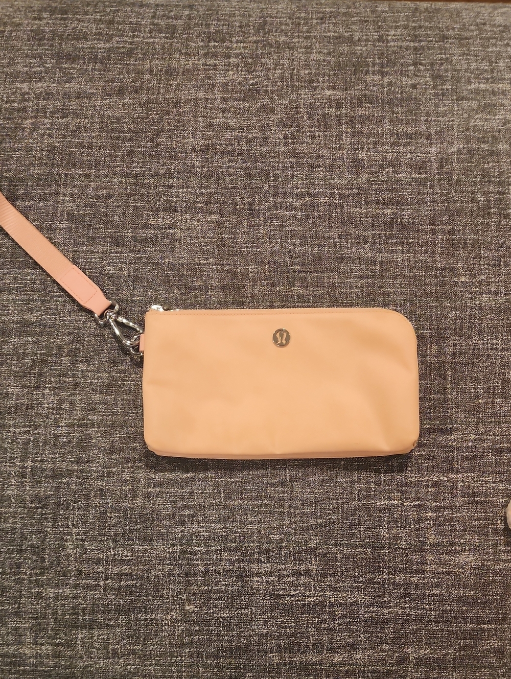 lululemon athletica Peach Zip Wristlet Clutch